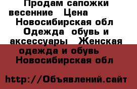 Продам сапожки весенние › Цена ­ 1 000 - Новосибирская обл. Одежда, обувь и аксессуары » Женская одежда и обувь   . Новосибирская обл.